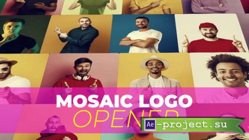 Videohive - Mosaic Logo Opener - 54301693 - Project for After Effects