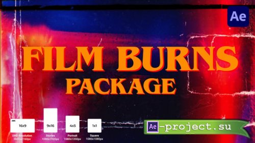 Videohive - Film Burns Package - 54306112 - Project for After Effects