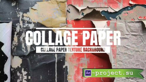 Videohive - Collage Paper Texture Paper Background For After Effects - 54327293 - Project for After Effects