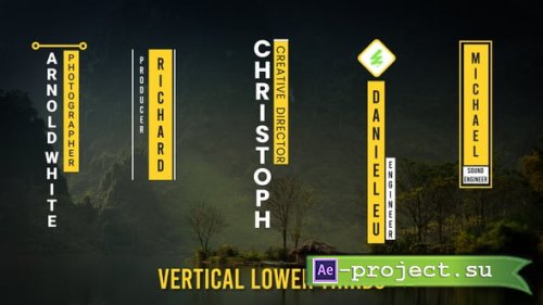 Videohive - Vertical Lower Thirds - 54183103 - Project for After Effects