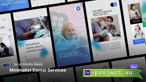 Videohive - Social Media Reels - Minimalist Dental Services After Effects Project Files - 54251207