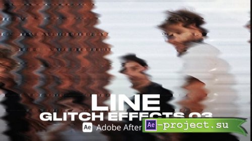 Videohive - Line Glitch Effect 03 Ae - 54359664 - Project for After Effects