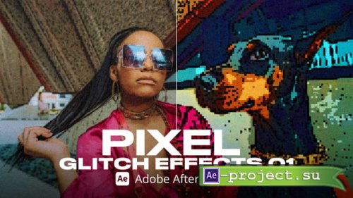 Videohive - Pixel Glitch Effect 01 Ae - 54359712 - Project for After Effects