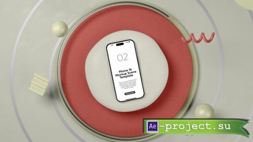 Videohive - Phone 15 Screen Mockup Scene - 54279351 - Project for After Effects