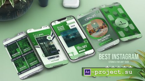 Videohive - Green Instagram Reels - 54341474 - Project for After Effects