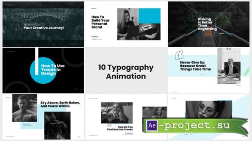 Videohive - 10 Typography Animation - 54338192 - Project for After Effects