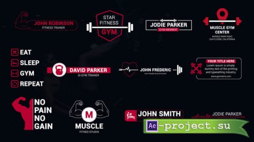 Videohive - Gym & Fitness Titles - 54335107 - Project for After Effects