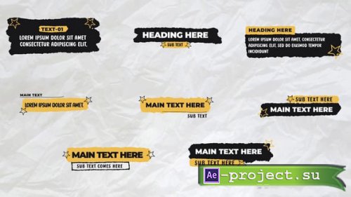 Videohive - Brush Style Lower Thirds - 54339721 - Project for After Effects