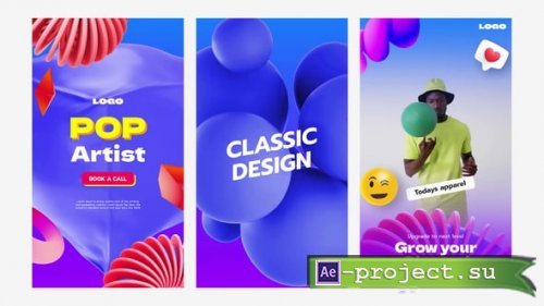 Videohive - 3D Social Media Post - 54352409 - Project for After Effects