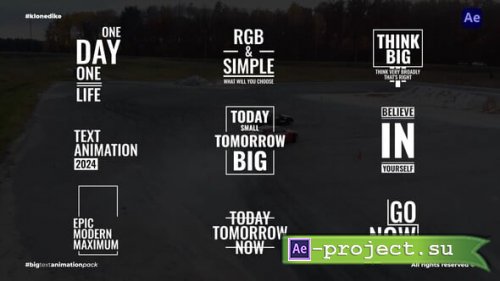 Videohive - Big Text Animation - 54370569 - Project for After Effects