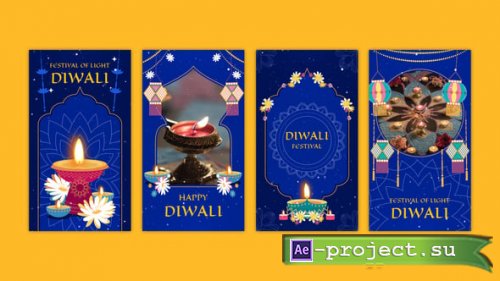 Videohive - Happy Diwali Instagram Stories - 54399068 - Project for After Effects