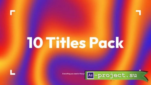 Videohive - 10 Fresh Titles Pack | After Effects - 54382201 - Project for After Effects