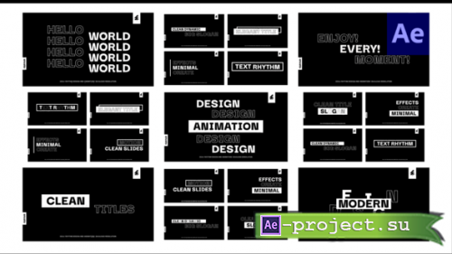 Videohive - 12 Clean RGB Glitch Titles / Ae - 54414131 - Project for After Effects