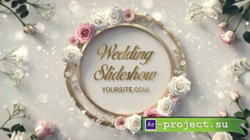 Videohive - Luxurious 3D Rose Frame Wedding Invitation Slideshow - 54436448 - Project for After Effects