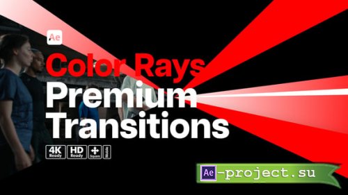 Videohive - Premium Transitions Color Rays - 54463648 - Project for After Effects