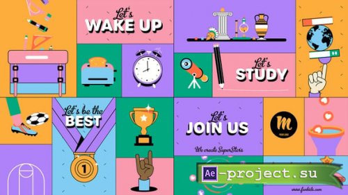 Videohive - Funny Colorful Kids Intro - 54461203 - Project for After Effects