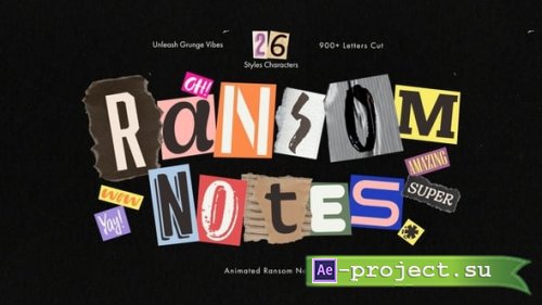 Videohive - Ransom Note Animated Letters Set - 54476988 - Project for After Effects