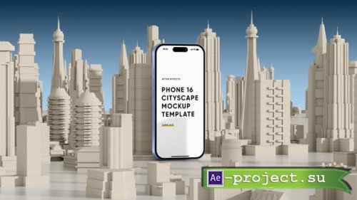 Videohive - Phone 16 Cityscape Screen Mockup Template - 54441221 - Project for After Effects