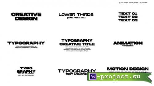 Videohive - Typography Titles 1.0 | After Effects - 54477565 - Project for After Effects