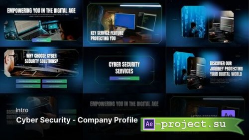 Videohive - Intro/Opening - Cyber Security Company Profile After Effects Project Files - 54434489