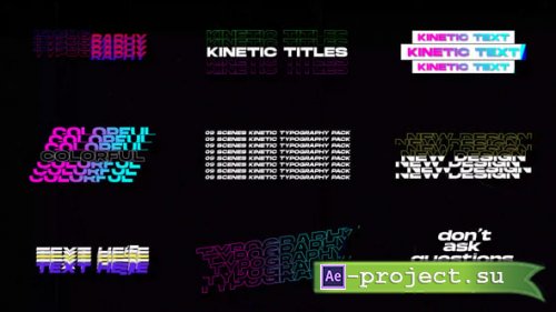 Videohive - Kinetic Gradient +RGB | After Effects - 54512083 - Project for After Effects