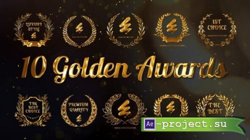 Videohive - 10 Golden Awards - 54526249 - Project for After Effects