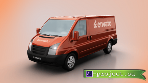 Videohive - Delivery Car Logo Reveal - 53654858 - Project for After Effects