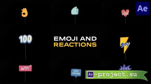 Videohive - Emoji And Reactions for After Effects - 54519656 - Project for After Effects