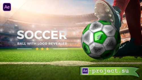 Videohive - Soccer Ball with Logo Revealed - 54537692 - Project for After Effects