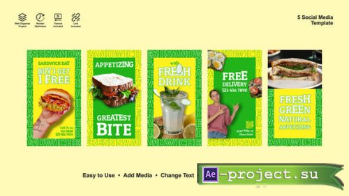 Videohive - Sandwich Template Instagram Stories - 54562058 - Project for After Effects