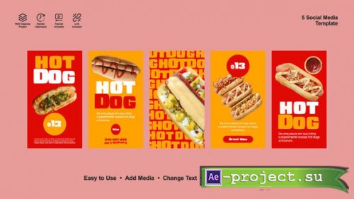 Videohive - Hot Dog Instagram Stories - 54562048 - Project for After Effects