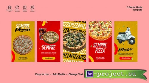 Videohive - Hot Pizza Menu Instagram Stories - 54561935 - Project for After Effects