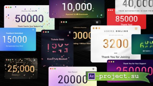 Videohive - Number Count Animations - 54251233 - Project for After Effects