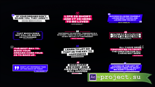 Videohive - Text Quotes Animation - AE - 54572528 - Project for After Effects