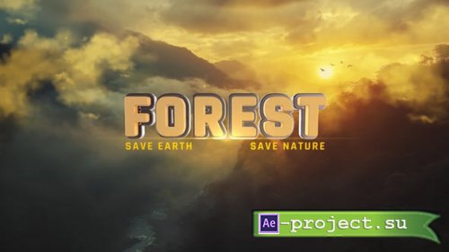 Videohive - The Forest I Title Opener - 54550800 - Project for After Effects