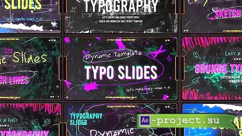 Typography Sketch Grunge Slides 2230746 - Motion Graphics Templates