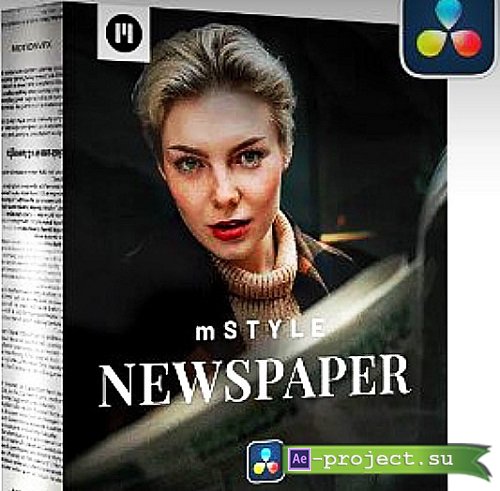 mStyle Newspaper For DaVinci Resolve