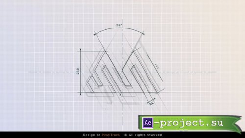 Videohive - Blueprint Logo Reveal - 54550462 - Project for After Effects