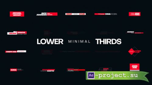 Videohive - Minimal Lower Thirds - 54584036 - Project for After Effects