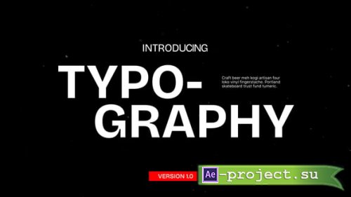 Videohive - Typography - 54533481 - Project for After Effects