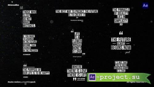 Videohive - Auto-Resize Quotes Titles 2.0 - 54603576 - Project for After Effects