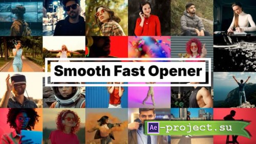 Videohive - Smooth Fast Opener & Instagram Version - 54649860 - Project for After Effects