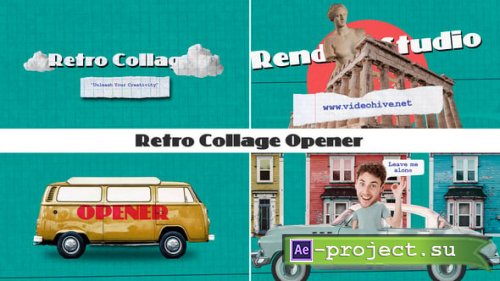 Videohive - Retro Collage Opener - 54616342 - Project for After Effects