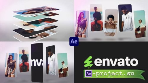 Videohive - Fashion Cards Logo for After Effects - 54656446 - Project for After Effects