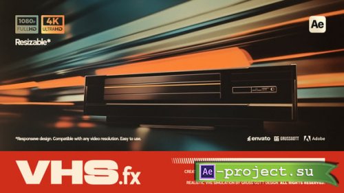 Videohive - VHS Overlay Effect - 54653628 - Project for After Effects