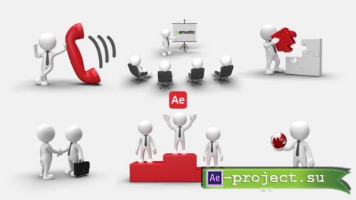 Videohive - 3D People Animations 5 - 54670143 - Project for After Effects