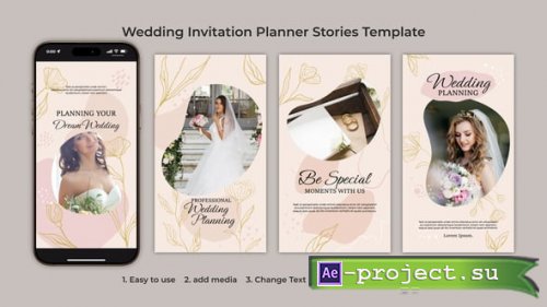 Videohive - Wedding Invitation Planner Stories Template - 54684883 - Project for After Effects