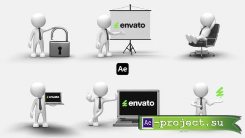 Videohive - 3D People Animations 7 - 54670218 - Project for After Effects