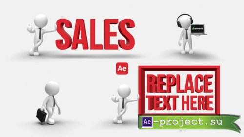 Videohive - 3D People Animations 9 - 54671085 - Project for After Effects