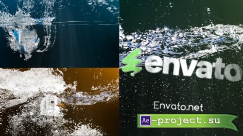 Videohive - Realistic Water Drop Logo Reveal - 54051334 - Project for After Effects